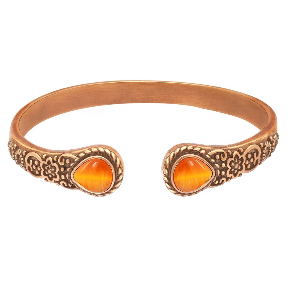 JEROOT Copper Bracelet for Women 99.99% Pure Solid adjustable, A