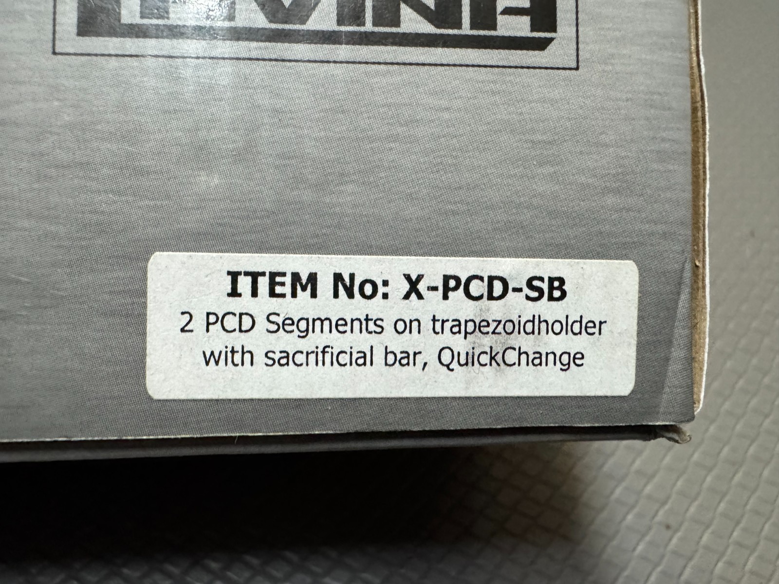 Lavina X QuickChange Trapezoid PCD pads w/ Sacrificial Bar (X-PCD-SB) ⭐BOX OF 9⭐