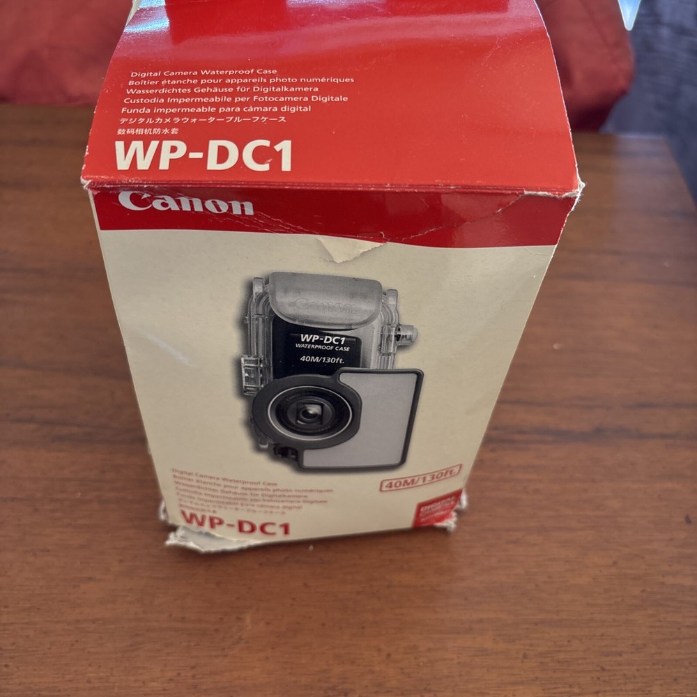 CANON Waterproof Camera Case WP-DC1 40m/130ft Used
