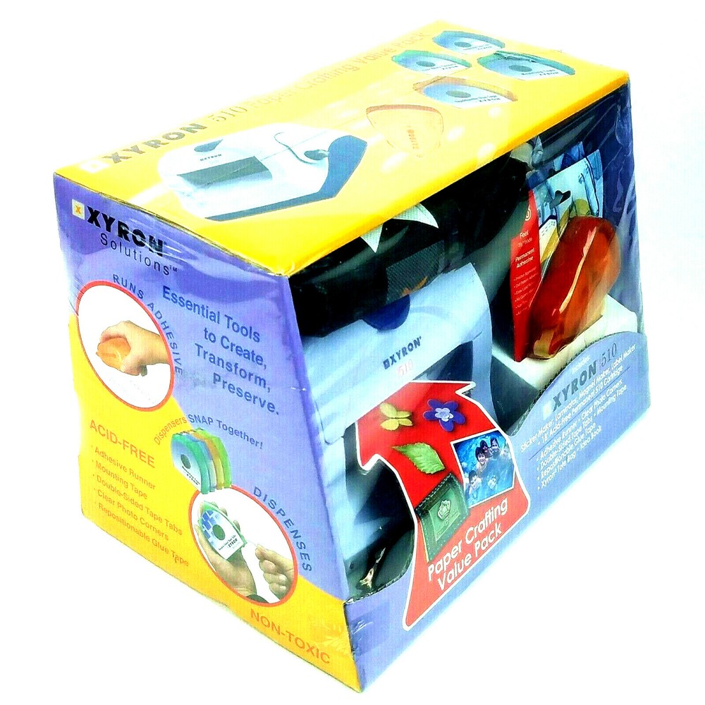 Xyron Model 510 Machine Cartridge Bundle Sticker Maker Lamination Label Magnet