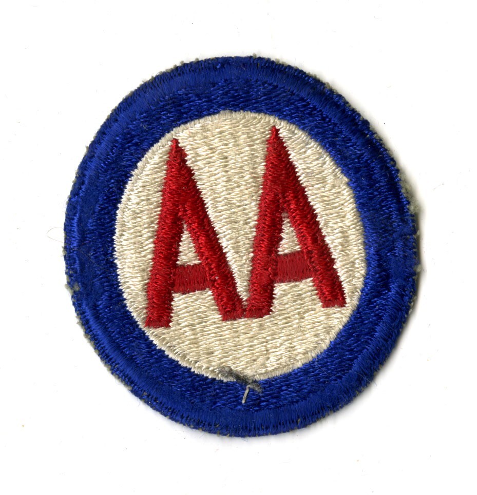 Antiaircraft Command White Back Patch WWII Vintage