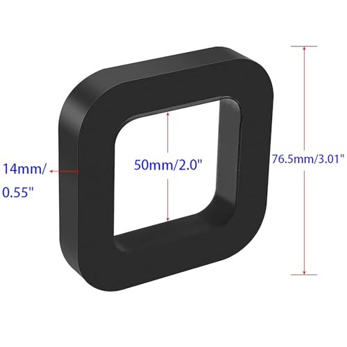 4pcs 2 inch Trailer Hitch Receiver Silencer Pad Black Hook Buffer Rubber Pad