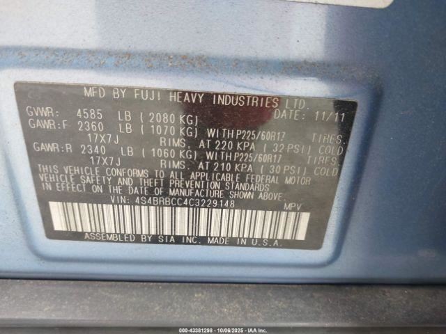 LEGACY 2012 Glove Box 4878963