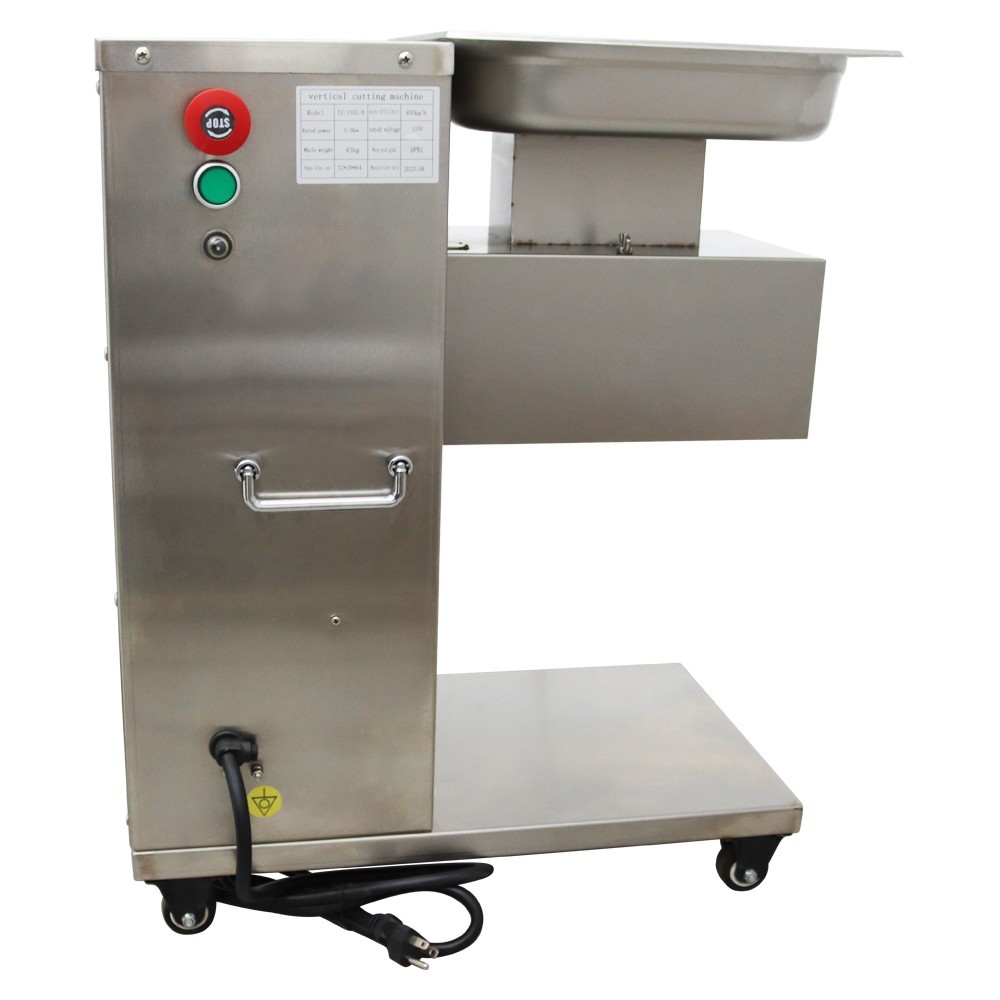 110V Stainless Steel 8MM Meat Cutting Machine Beef Pork Processing Machine 1HP