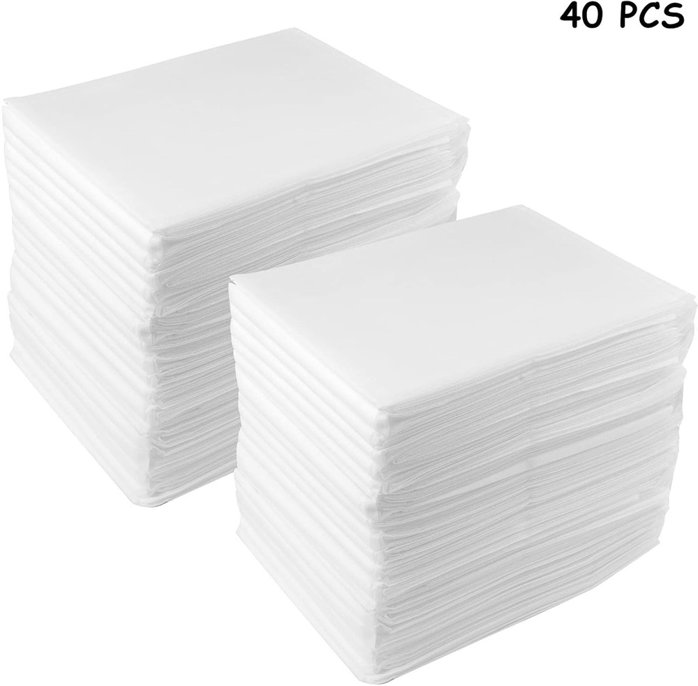 40 PCS Disposable Spa Bed Sheets, Waterproof Massage Table Sheet Protector, N...