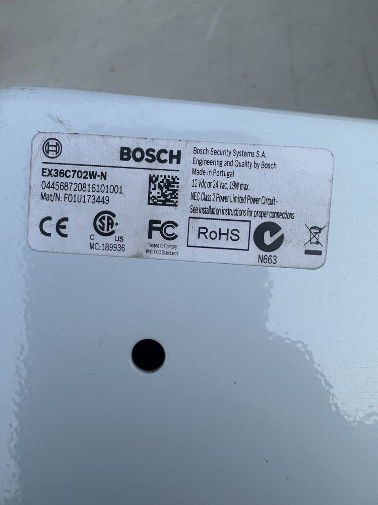 Bosch Corner Mounted Camera EX36C702W-N