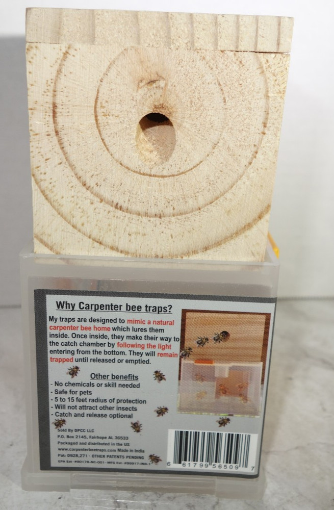 Bees N Things Outdoor Carpenter Bee Trap, NEW w/Instructions
