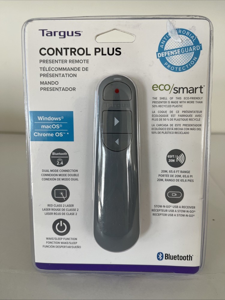 Targus Control Plus Dual Mode Antimicrobial - Eco/Smart Laser Presenter