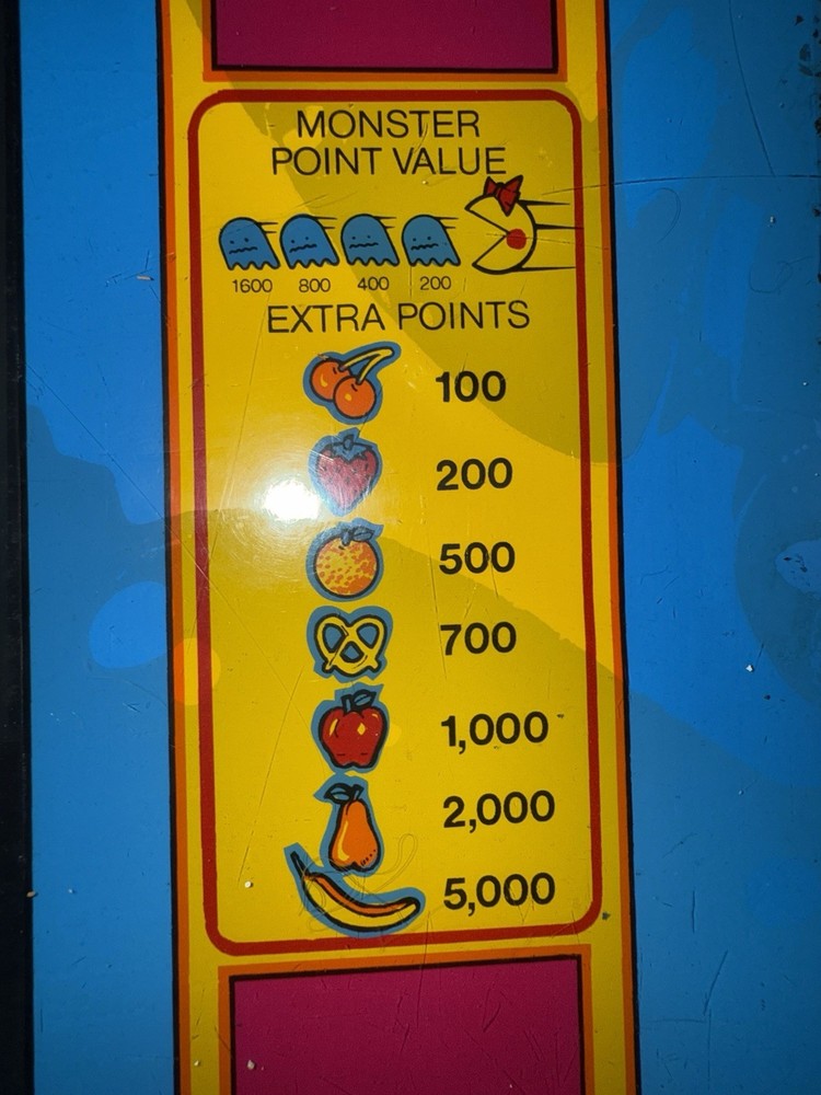 MS PAC-MAN ARCADE MIDWAY 1981 MACHINE