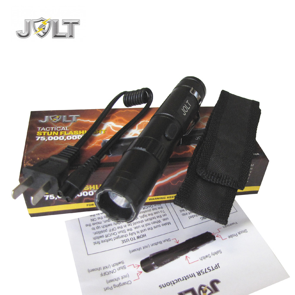 JOLT STUN GUN Flashlight 75,000,000 Volt Military Grade Holster New Smaller Size