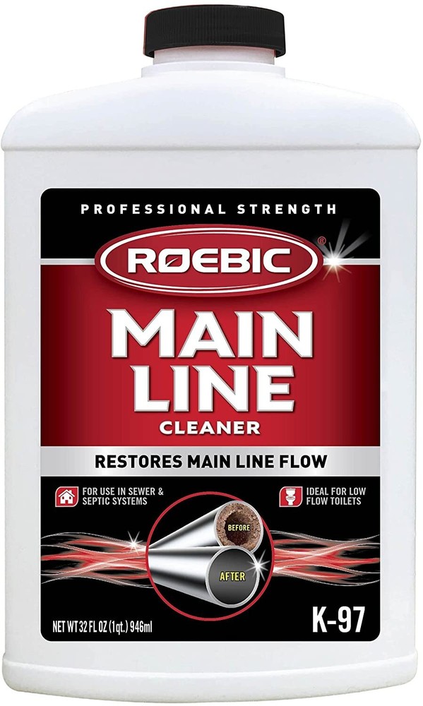 Roebic K 97 Main Line Cleaner Biodegradable Bacteria Sewer Septic Systems 32 Oz