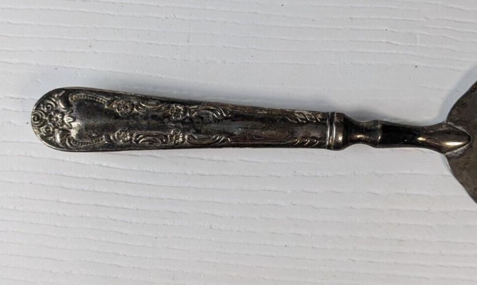 vintage Silverplate and Stainless Steel Ornate Cake Server