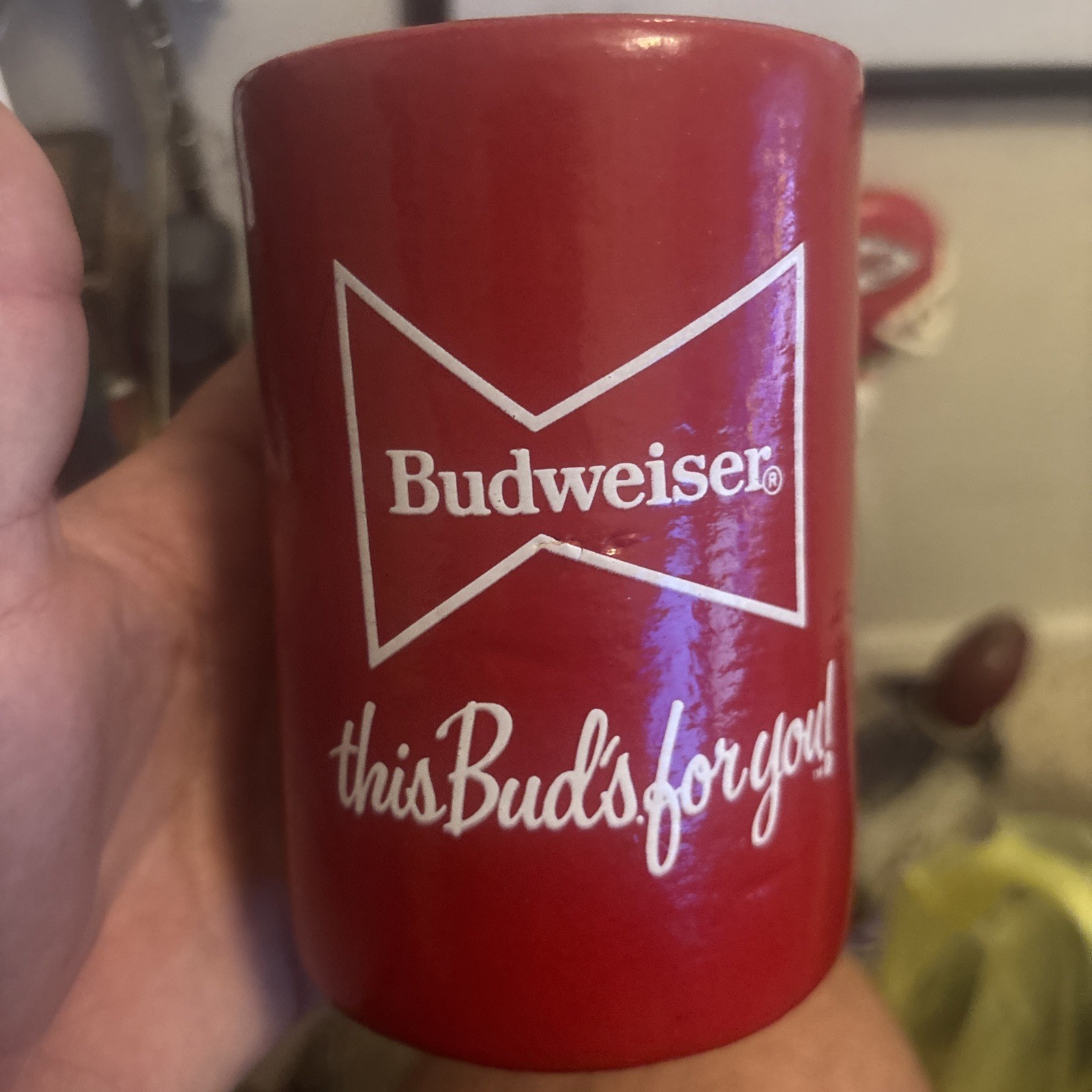 Vintage Budweiser Sealed Red Foam Kool Kan 1979 “This Buds For You!” EUC