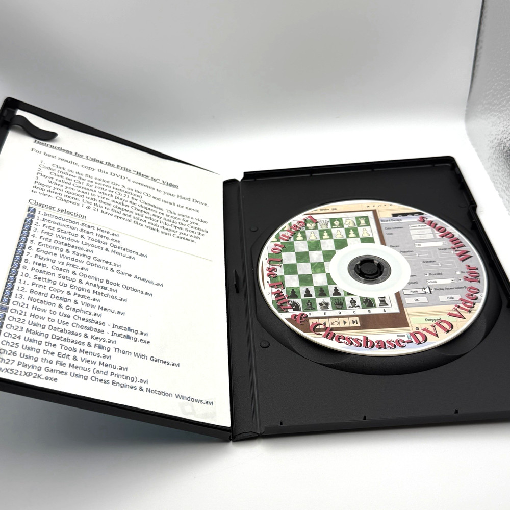 Tobychess Presents Using ChessBase And Fritz DVD ROM
