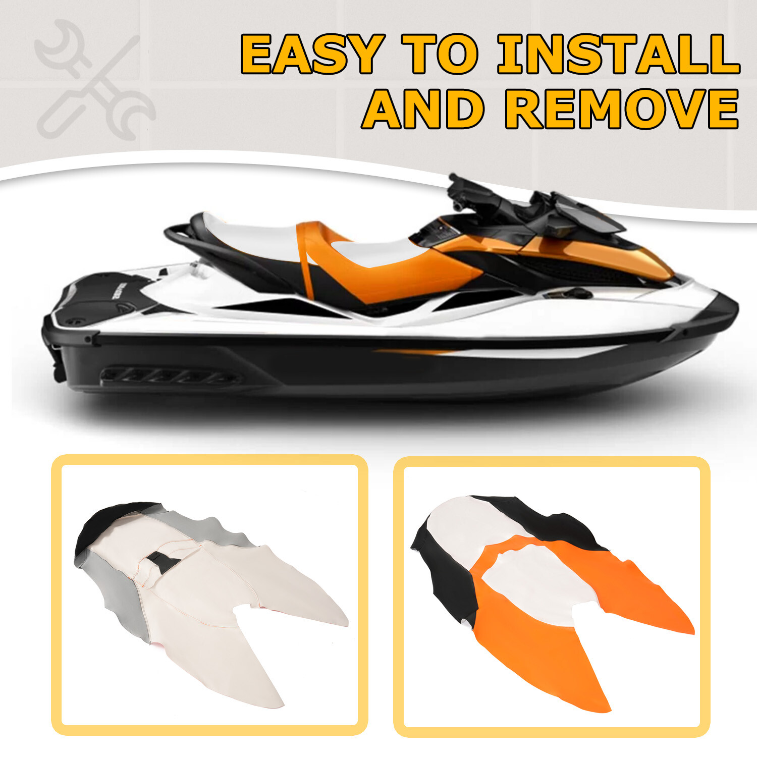 Seat Cover For Sea-Doo GTS130/Rental/Wake 155/GTI/GTS 2011 12 13 14 15 16 2017