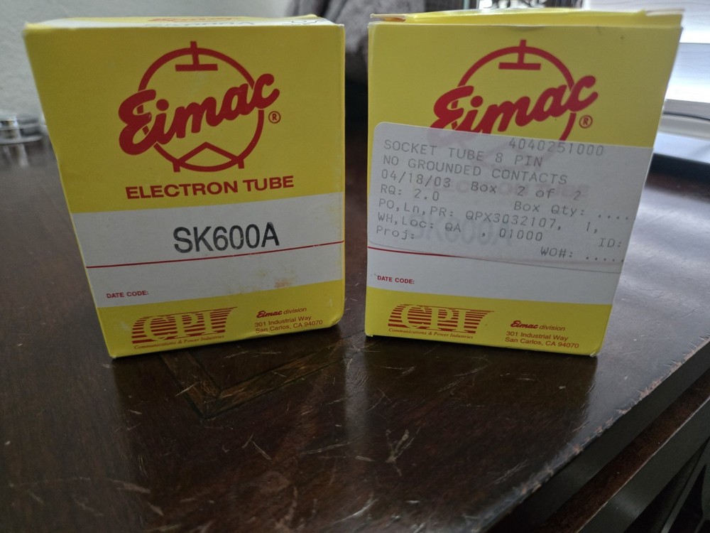 EIMAC SK600A ELECTRON TUBE SOCKET