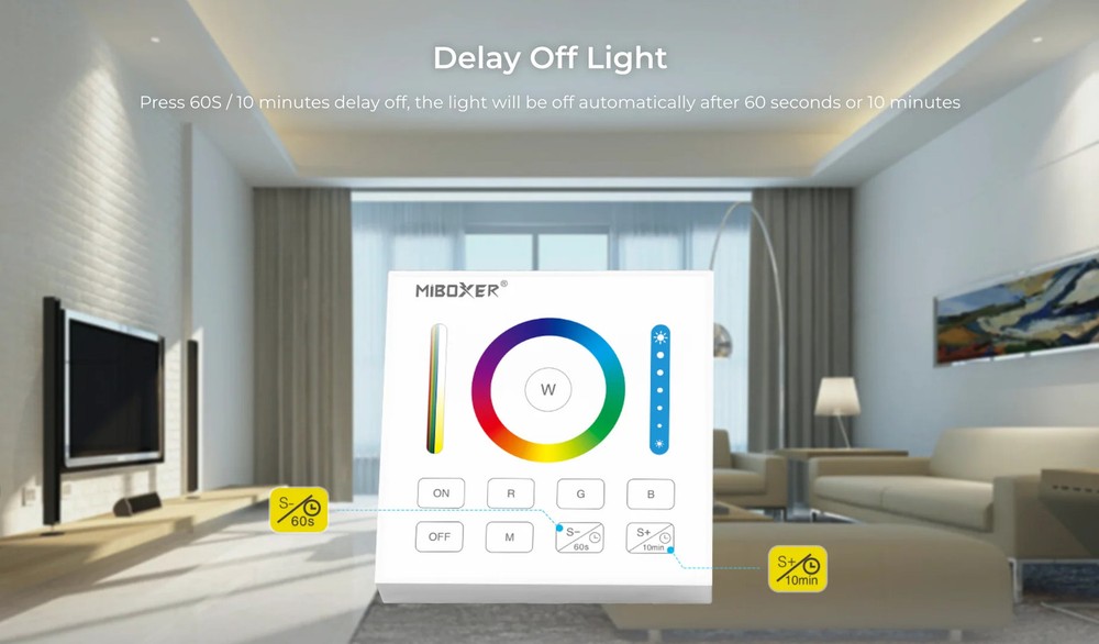 B0-B - Panel Remote (RGB+CCT) Black