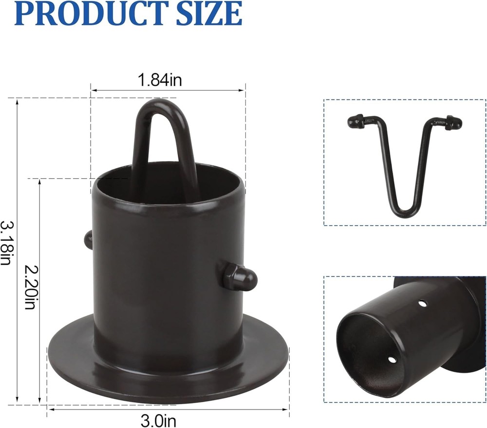 Upgrade Your System with 2 Pcs Black Aluminum Gutter Adapters - Quick Setup