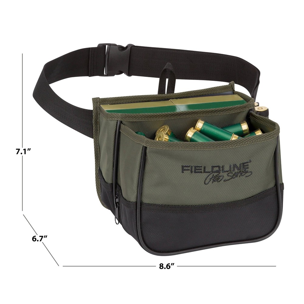 Pro Green Small Trap Shooting 1 Shell Ammo Pouch Holder Poly Durable Compact