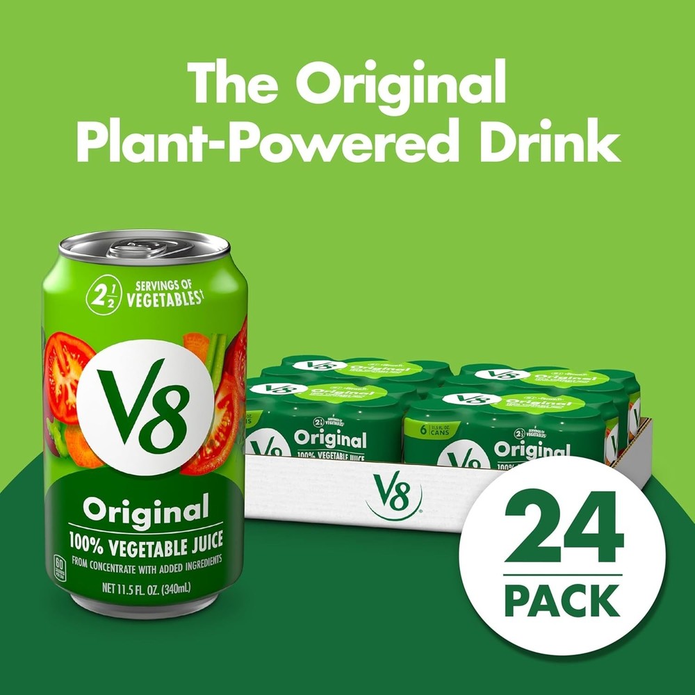 100% Vegetable Juice - 24 Pack
