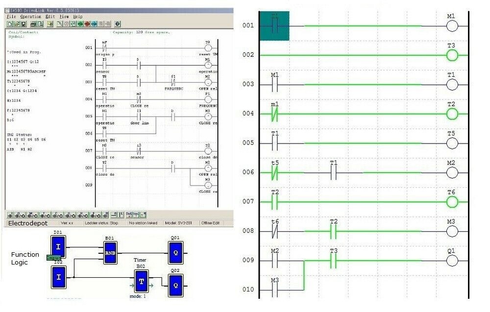 Ladder Logic Programing PLC Automation Software, Function Logic Block +Examples