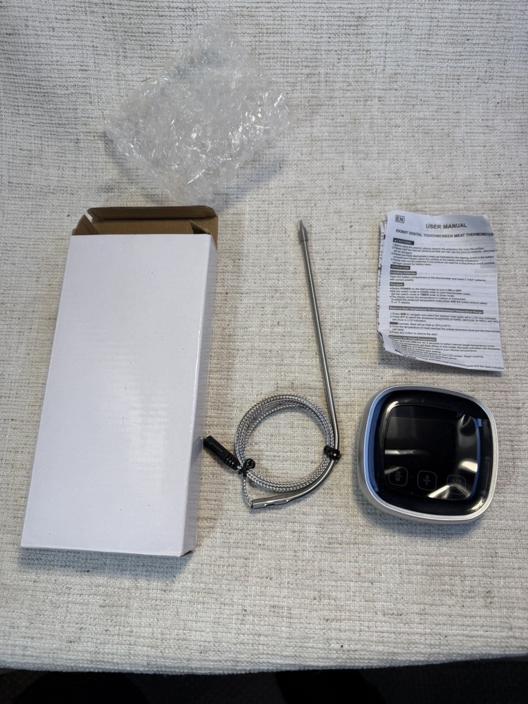 Digital Meat Thermometer EK8007S w/ Probe & Timer LCD BBQ Grill