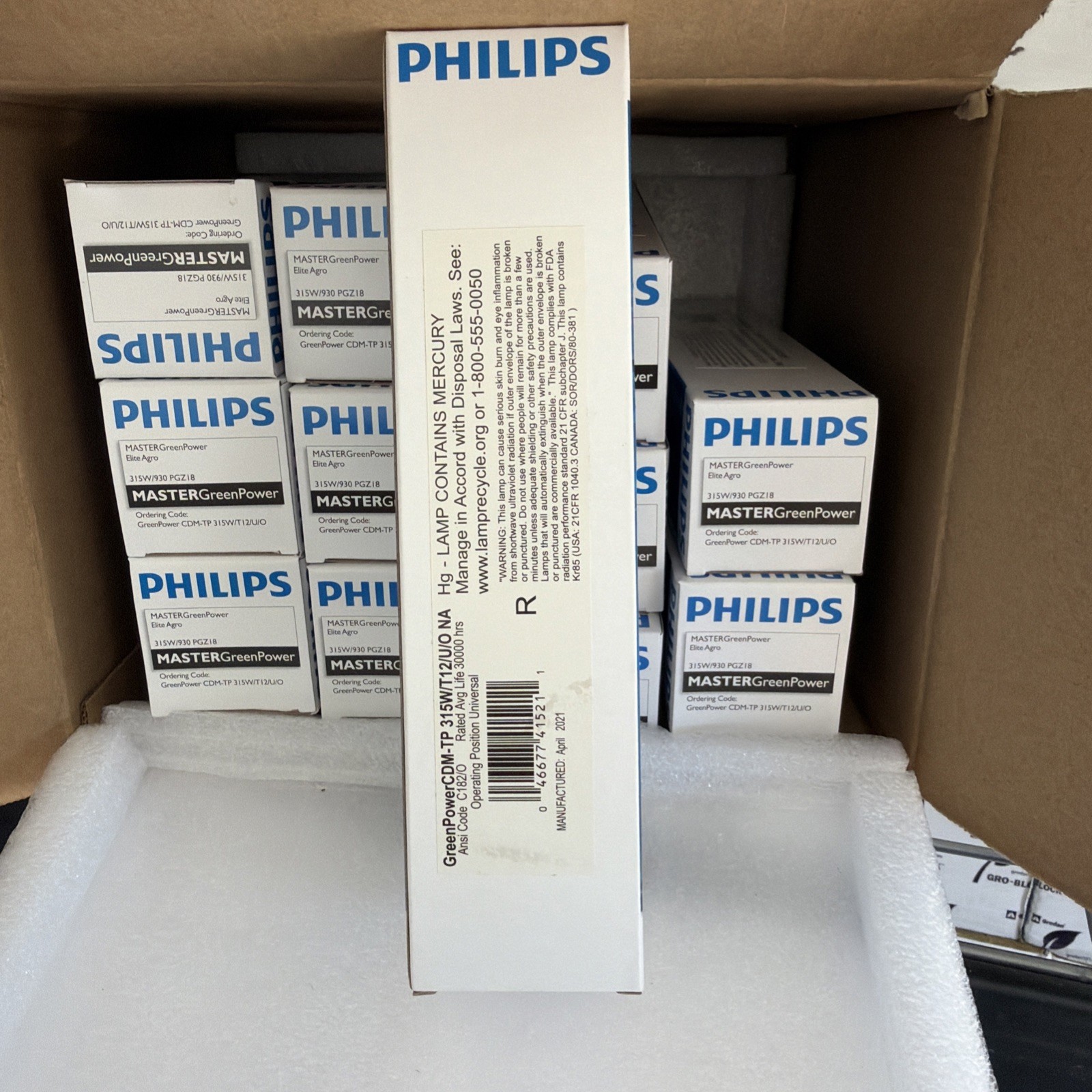 Philips Green Power Master Color CDM Lamp 315 Watt Elite Agro 3000K