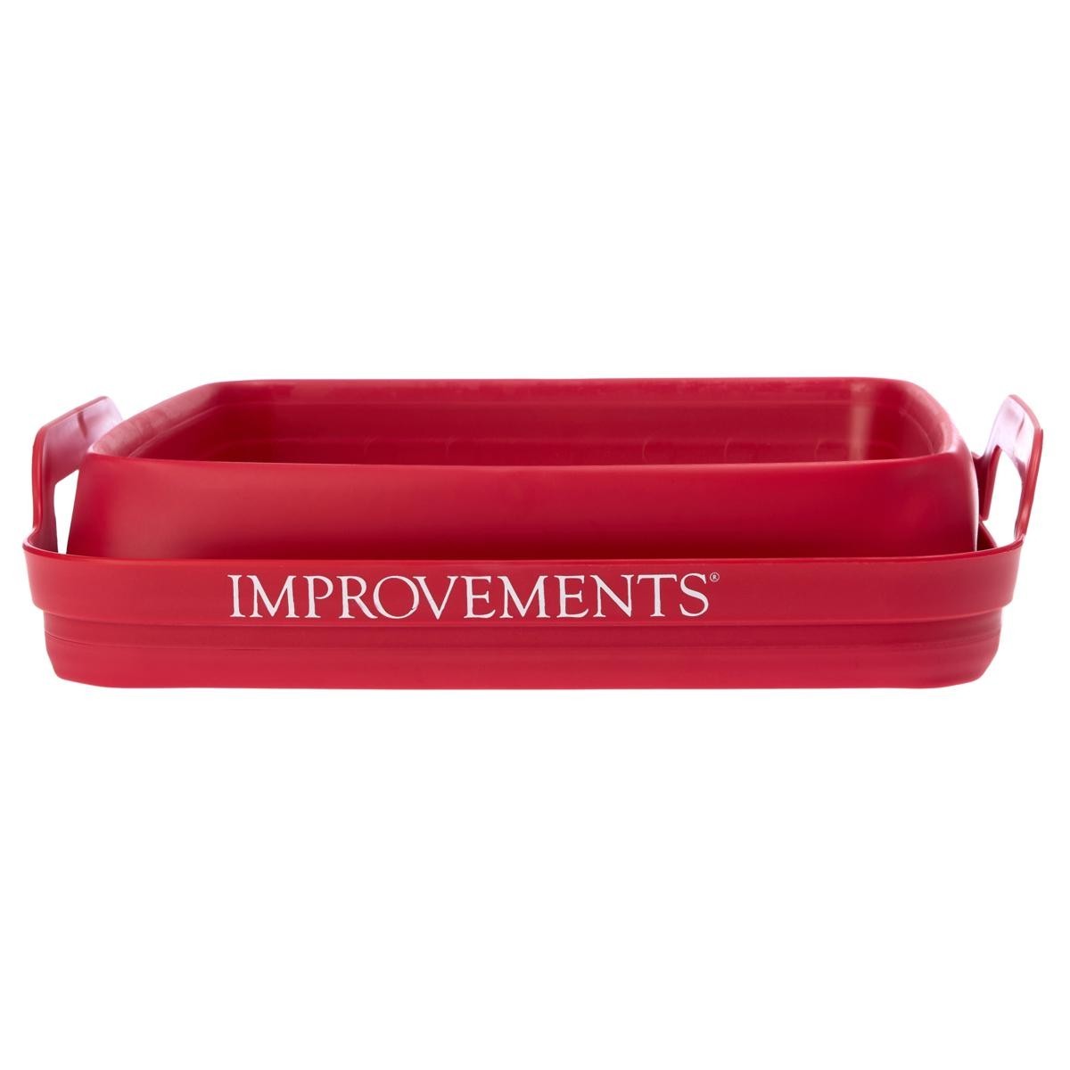 Improvements 2-Gallon Collapsible Tubs with Drain Spouts BPA Free White 2-pack