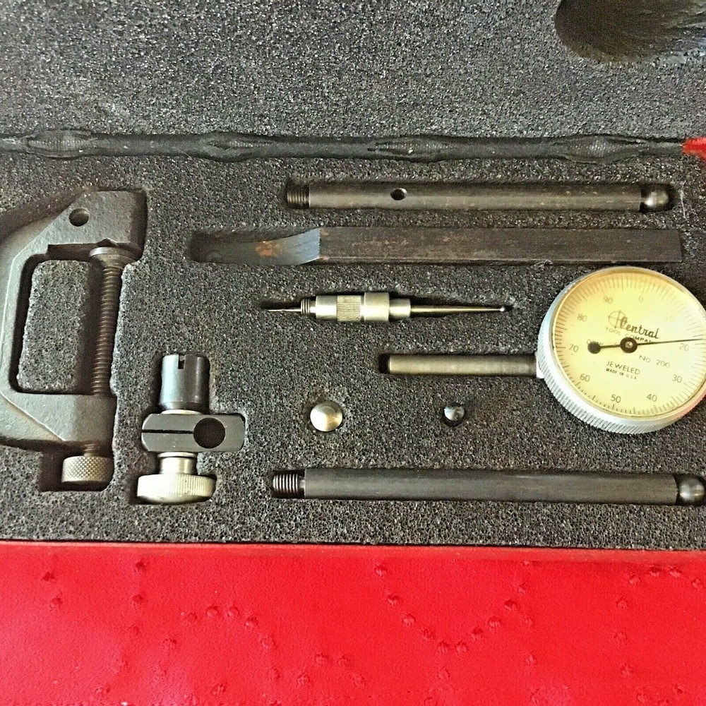 Central Tool Co 6400 Clamp Type Dial Indicator Set, Made in USA