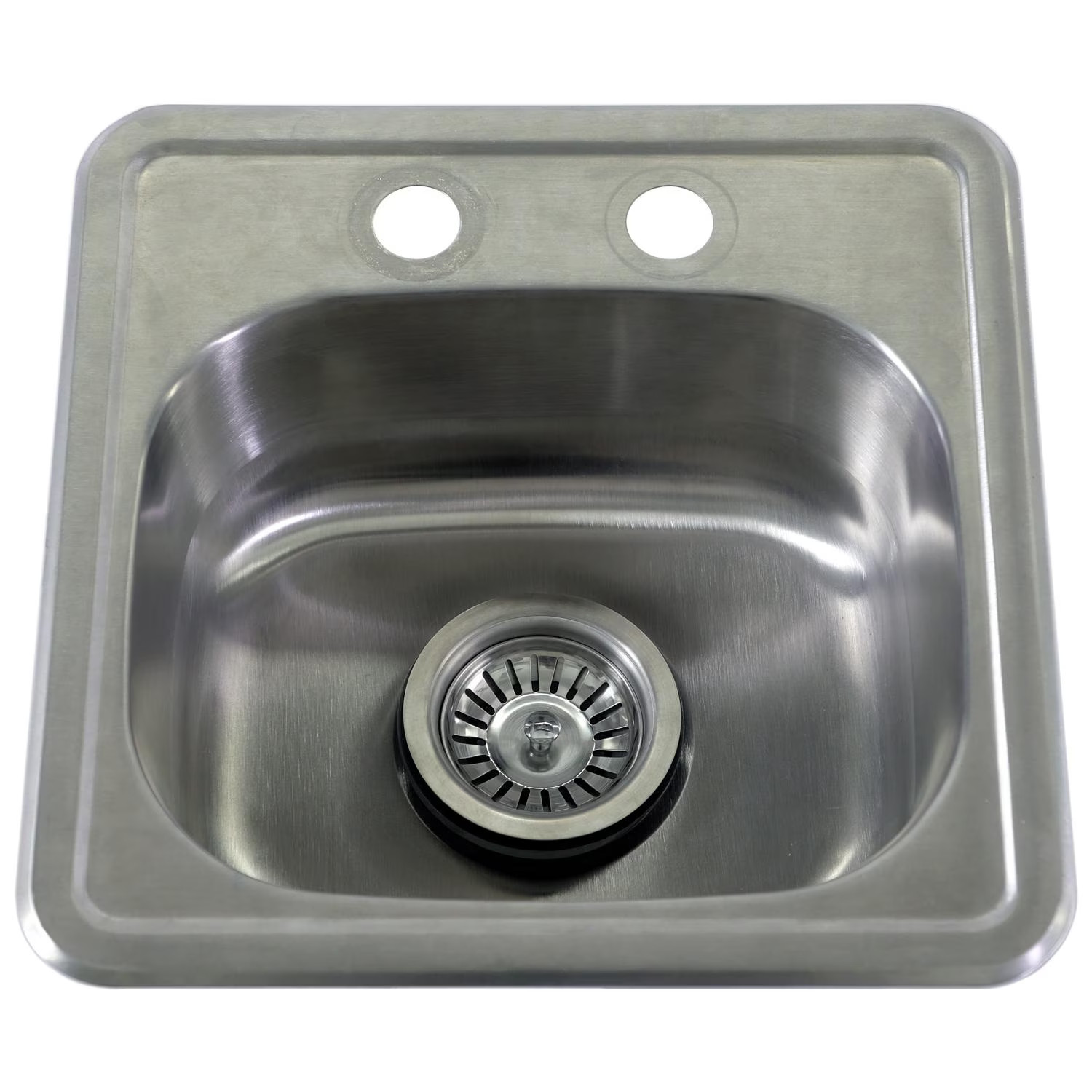 BBQGuys Signature 15 X 15 Outdoor Rated Stainless Steel Drop-In Bar Sink