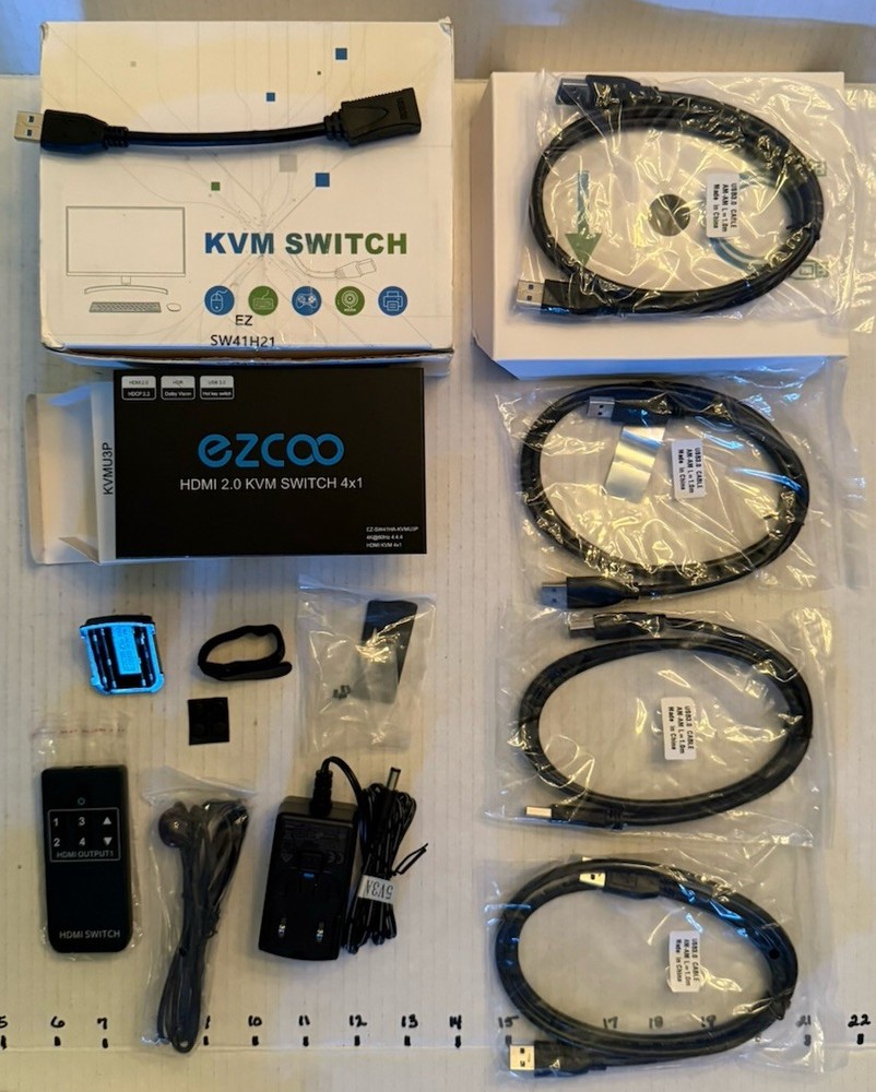 HDMI 2.0 KVM Switch 4x1