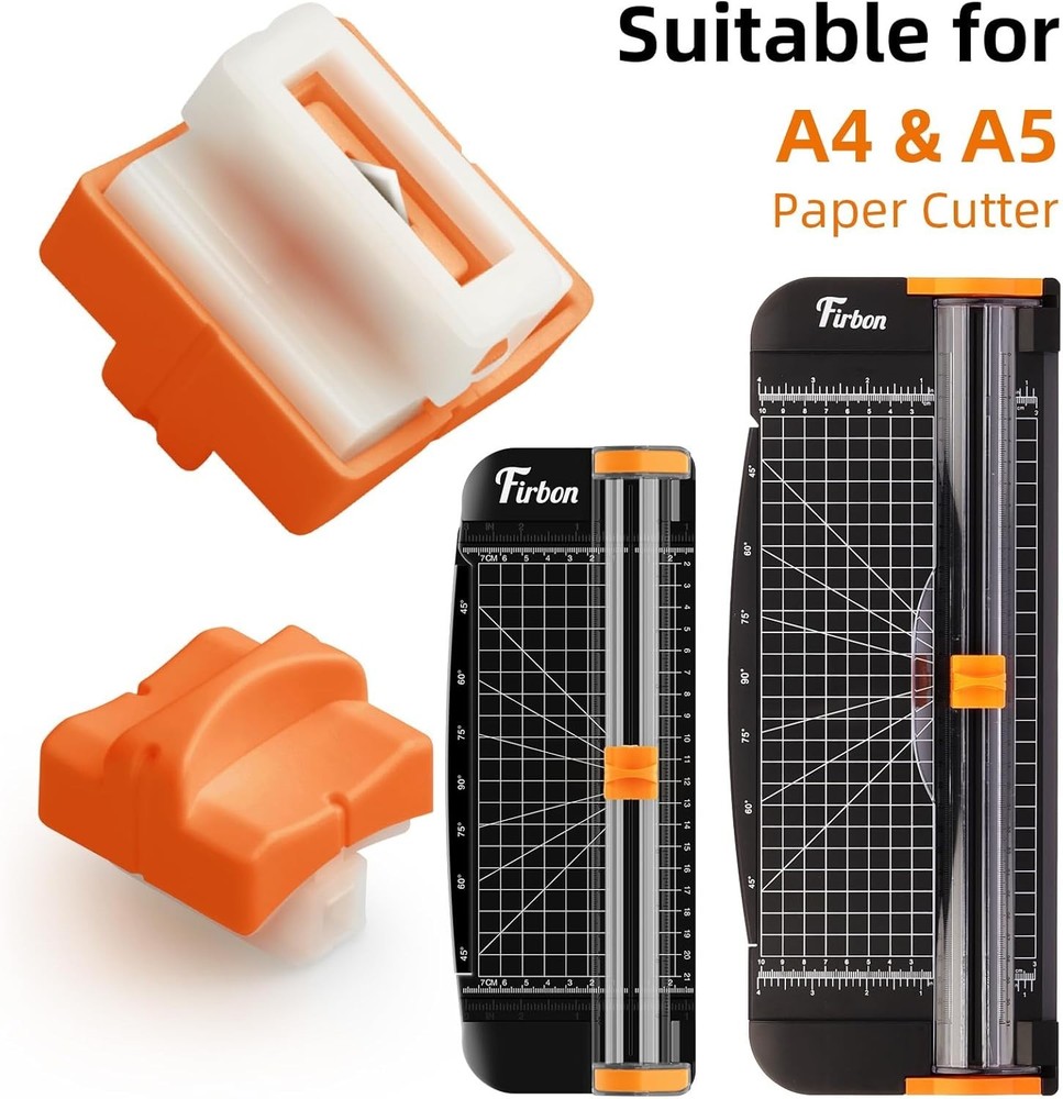 A4 Paper Cutter Replacement Blades 5 Pack Efficient Cutting Spring Loaded Safety