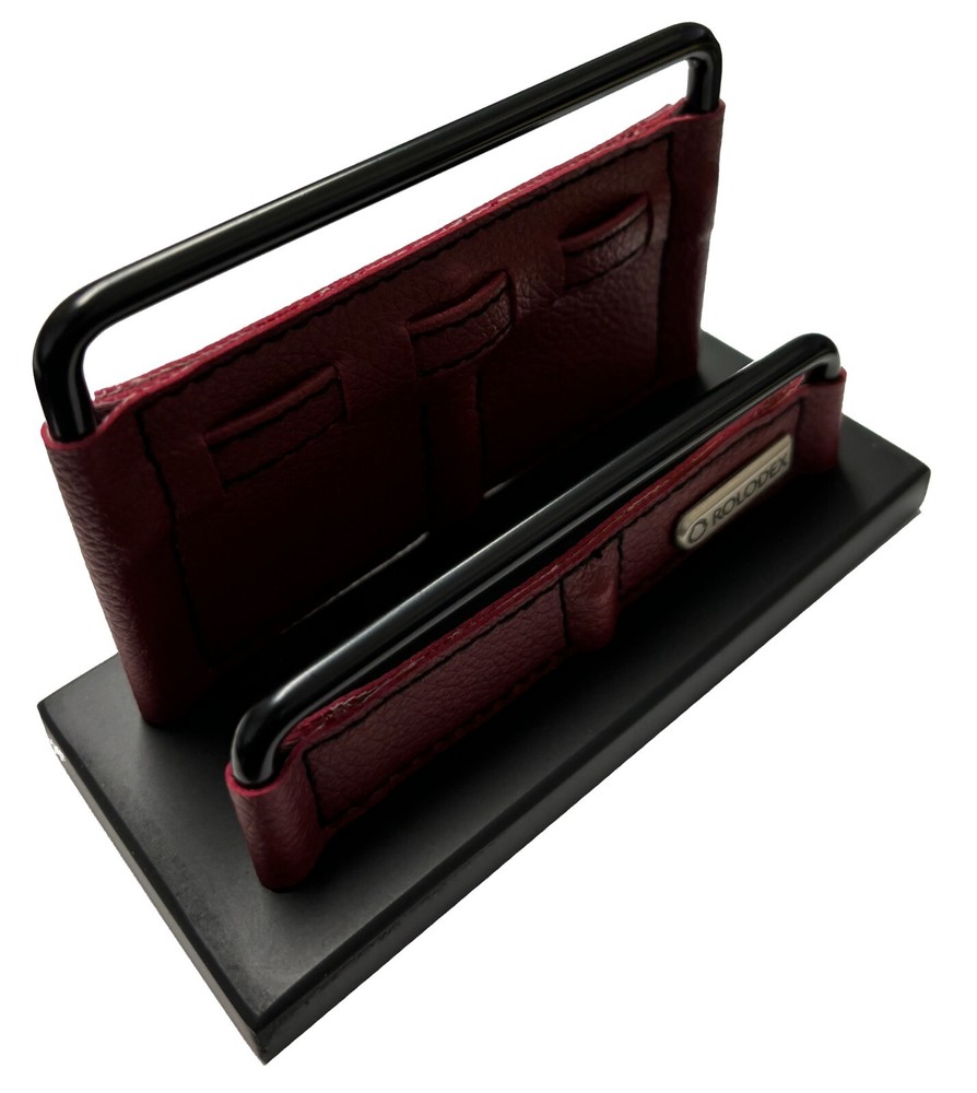 Rolodex Desk Card Holder - Leather