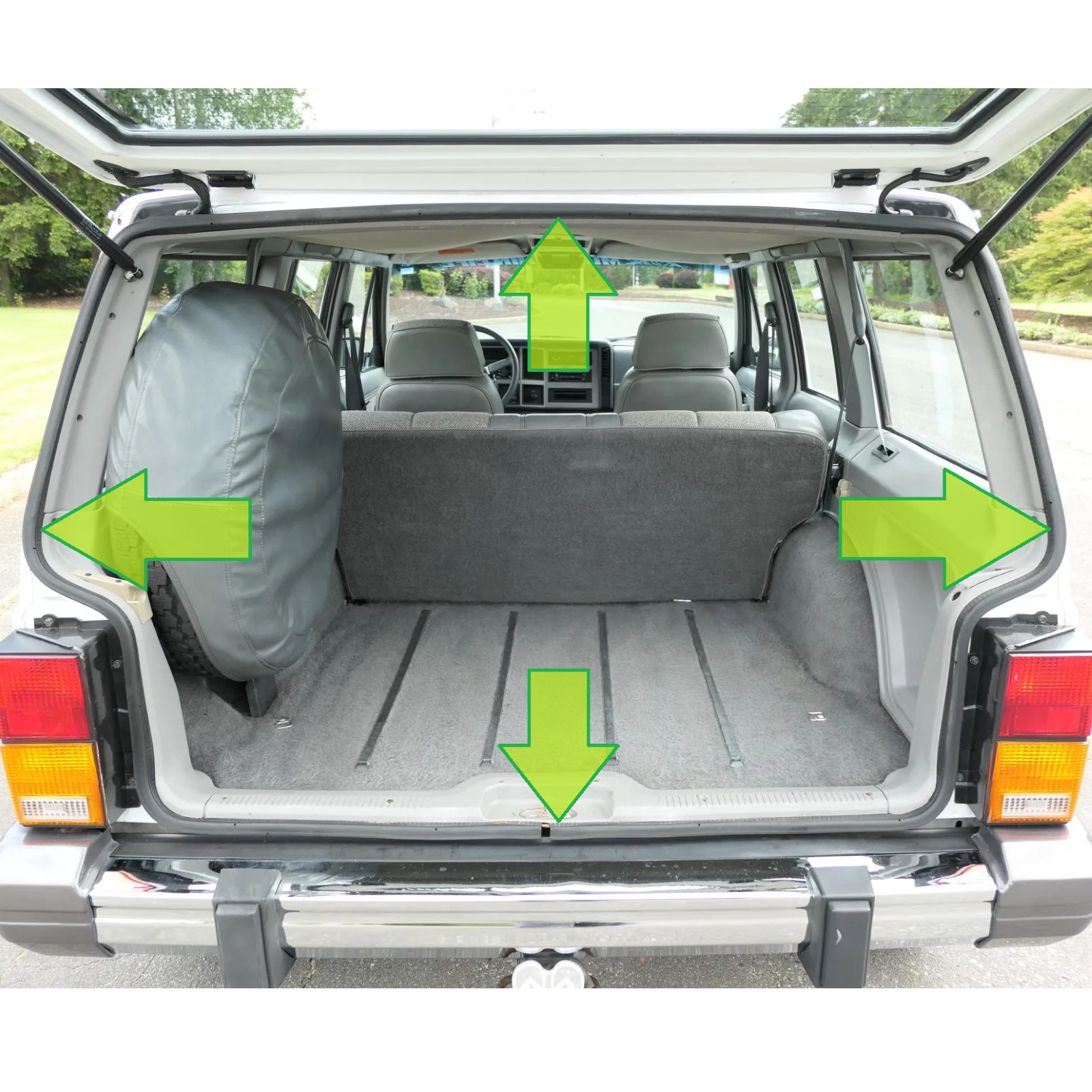 Jeep Cherokee XJ (1984-1996) 5-Piece Weatherstrip Seal Set for Doors & Liftgate