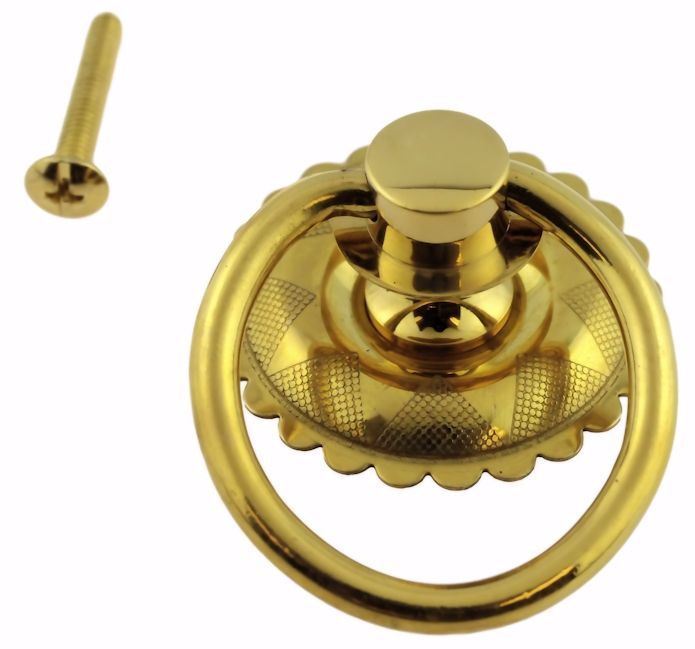1-3/4" Eastlake Ring Pull Solid Brass