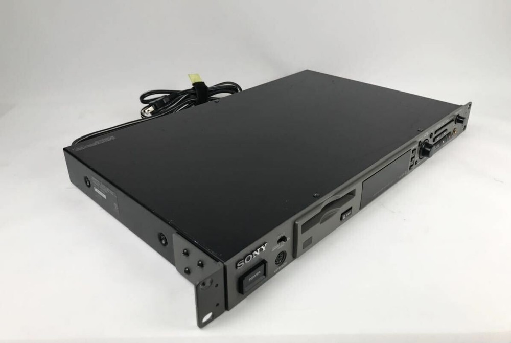 SONY MDS-E12 Professional MD LP Recorder Player Black Tested working