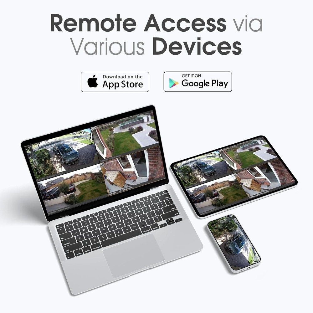 4MP Wireless Solar Battery Powered Camera Wifi Outdoor Security Camera System