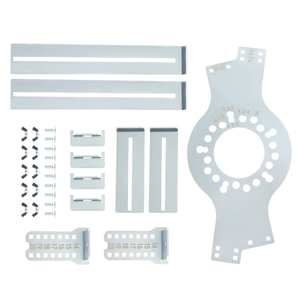 5 Bolt Pattern Measuring Tool for Wheel Offset Fitment Simulator 7-17" Width