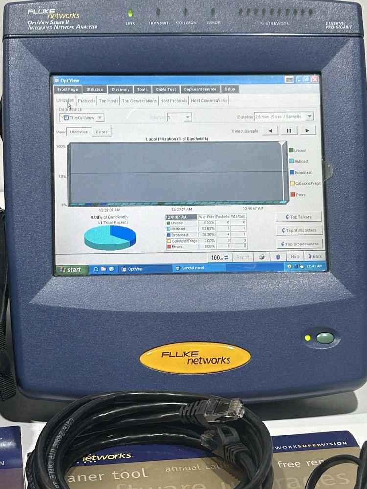 Fluke Network Optiview Series II Integrated Network Analyzer Excellent Condition