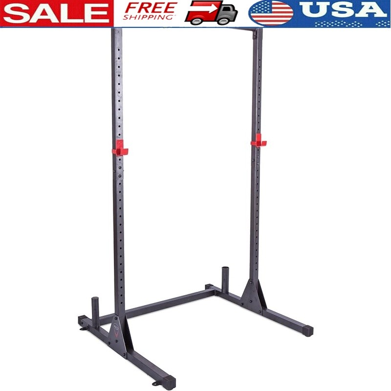 Heavy Duty Squat Rack Olympic Weight Lifting Home Gym Multi Function Pull Up Bar