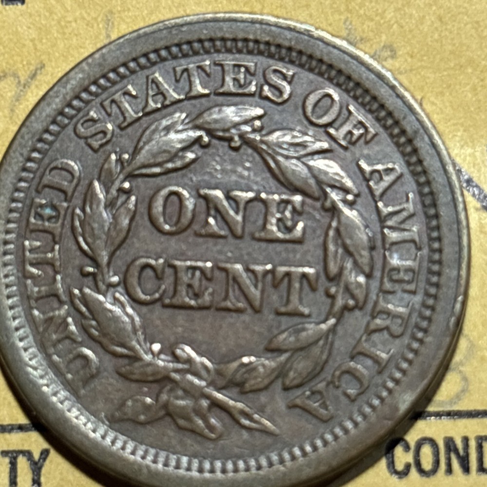 1854 Braided hair Large Cent