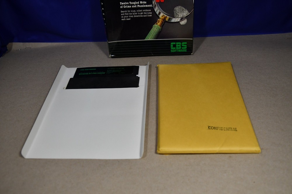 CBS Software Murder By The Dozen Commodore 64 Computer Game on 5.25" Floppy Disk