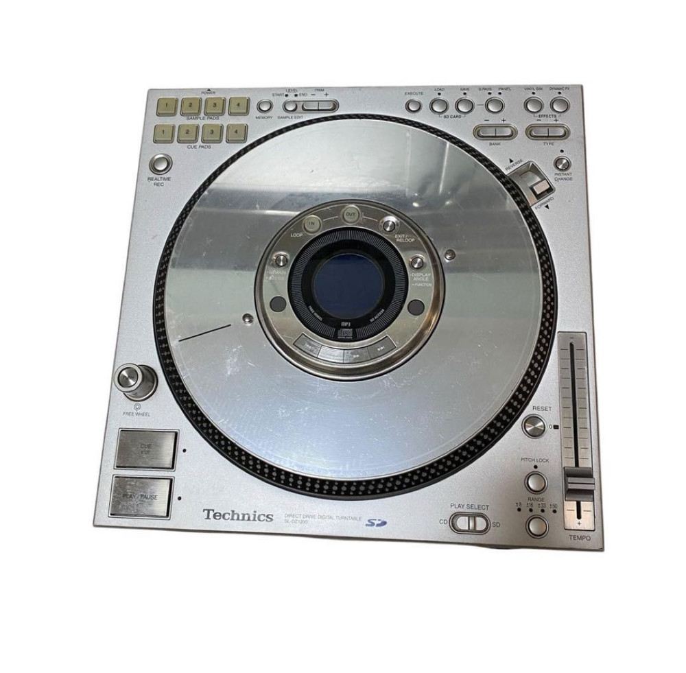 Technics SL-DZ1200 Silver Digital Direct Drive DJ Turntable System Working Used