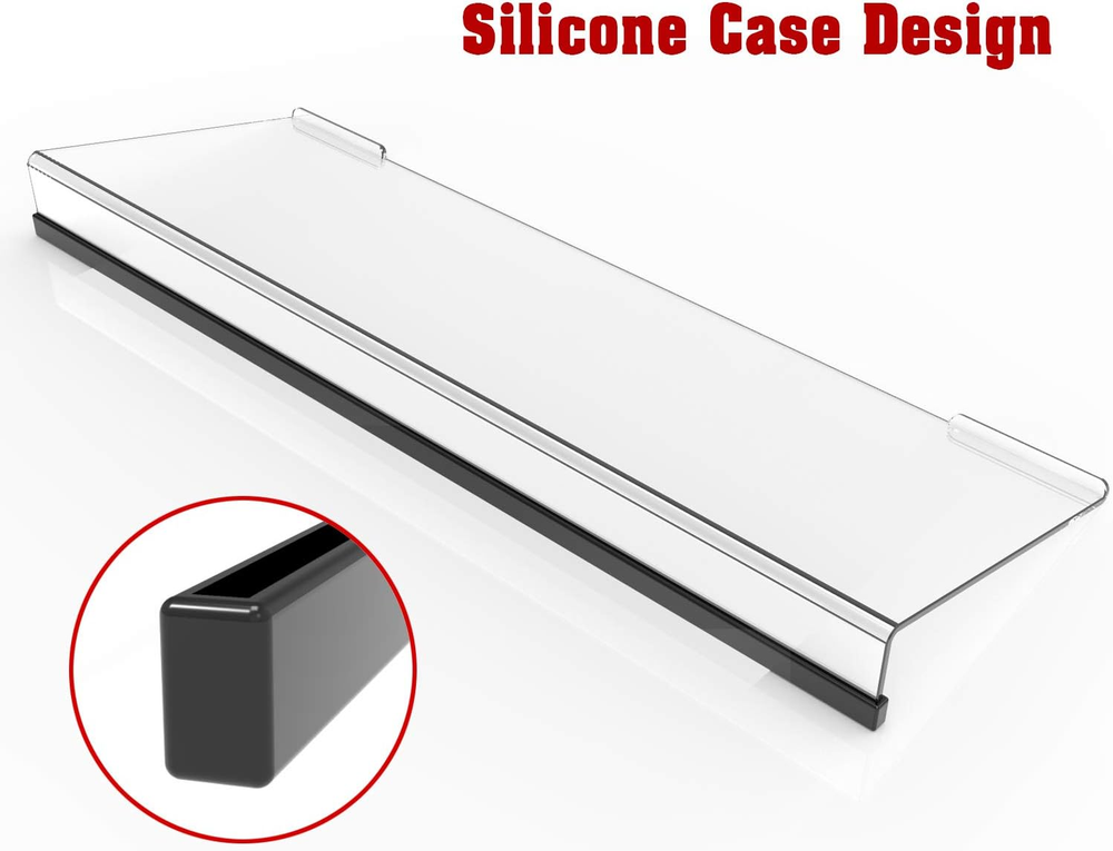Acrylic Tilted Computer Keyboard Stand for Ergonomic Typing