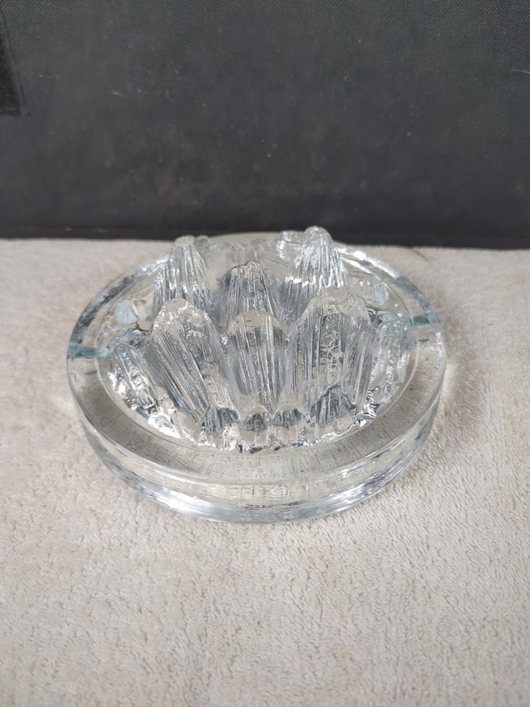 Ice Like Sculpture Exquisite Ashtray Vintage