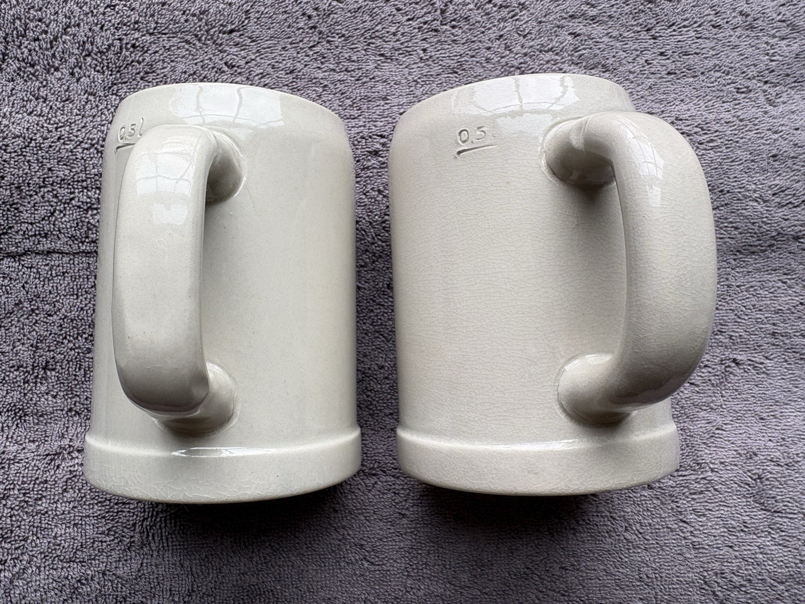 Vintage .5l Gerz Stoneware Ceramic Beer Steins Mugs W. Germany Lot of 3