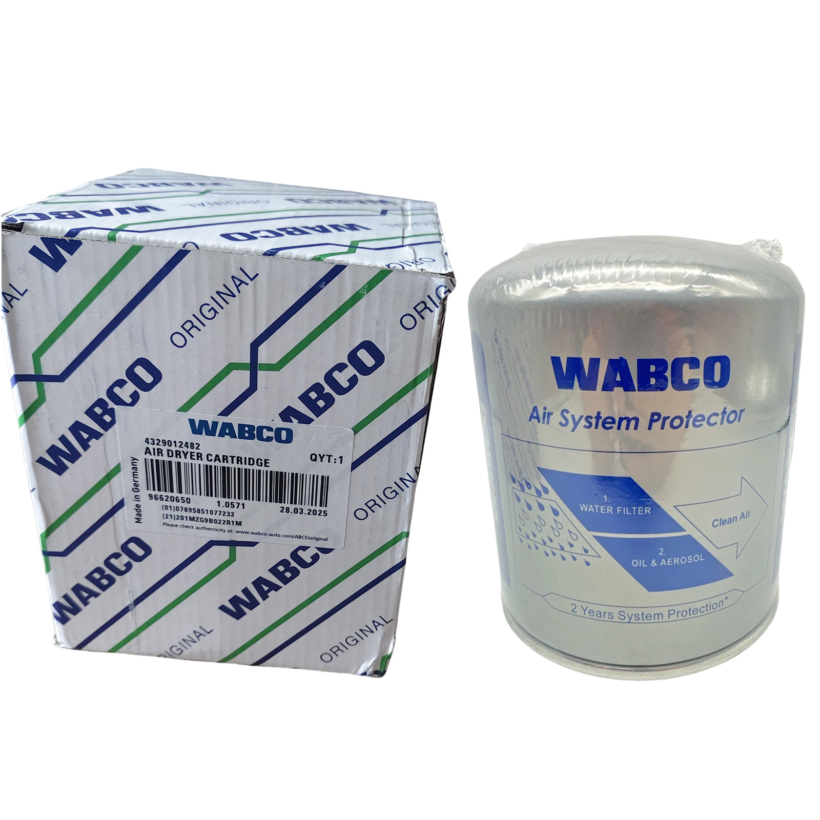 New 4329012482 Wabco System Saver 1200 Series Premium Oil Coalescing Air Dryer
