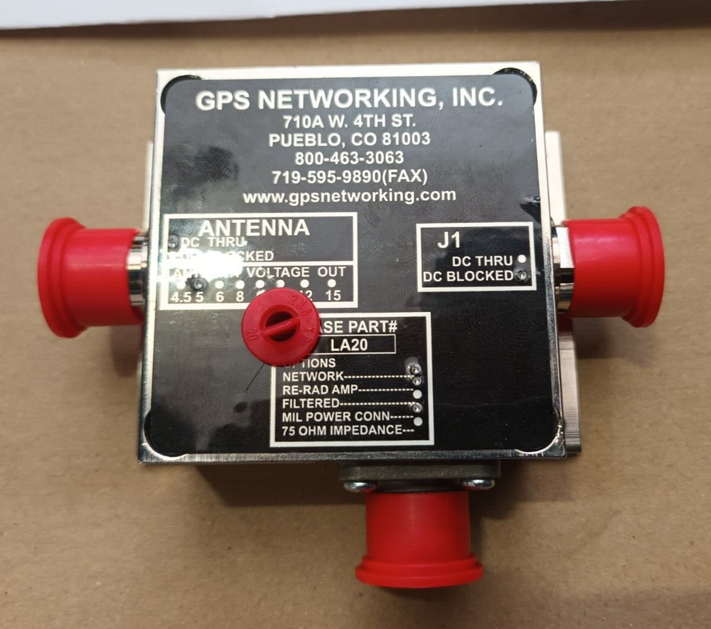 GPS Networking LA20 Filtered Line Amplifier 0-20Db