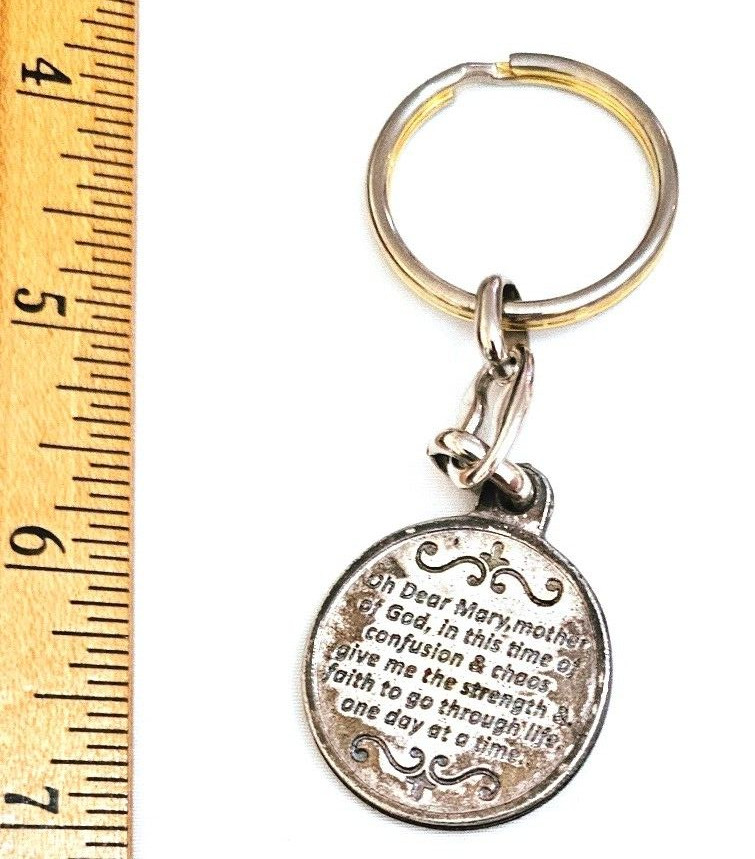 Older Religious Mary Keychain Keyring