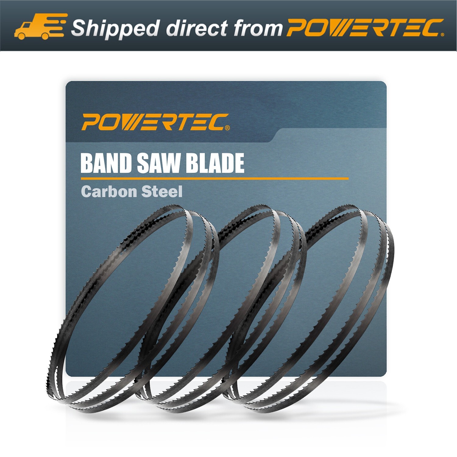 POWERTEC 13607 Bandsaw Blades 56-7/8 Inch Assortment for Woodworking, 3PK